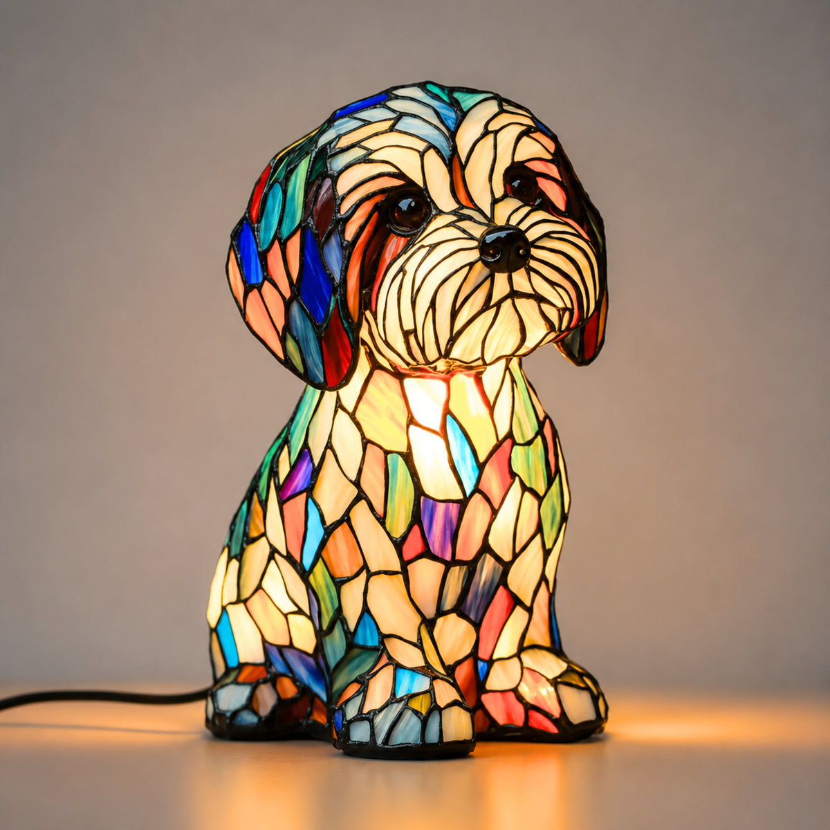 Tischlampe Elva - Kunstvolles Glasdesign