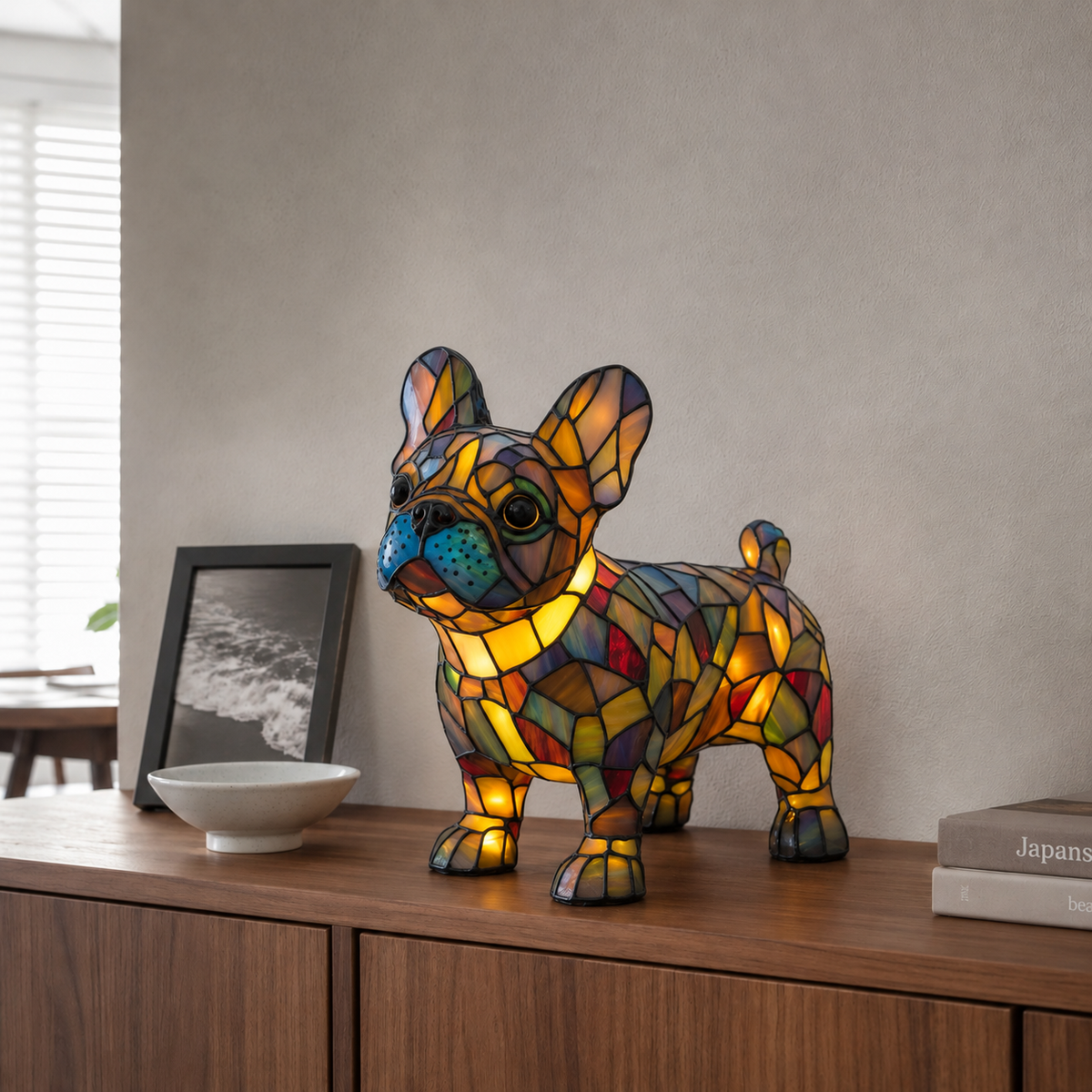 Tischlampe Elva - Kunstvolles Glasdesign