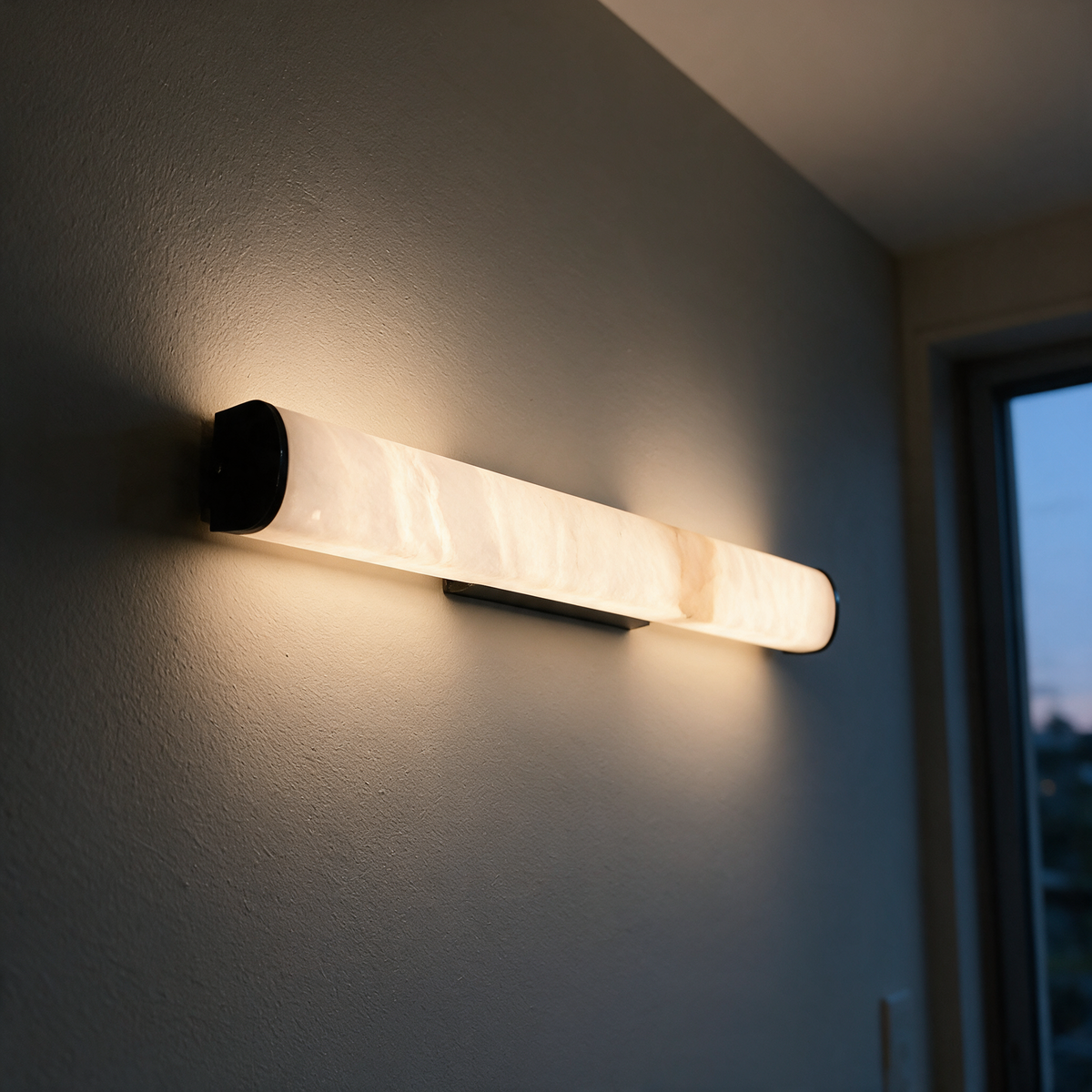 Cylio Wandleuchte Nahaufnahme Montage an der Wand
