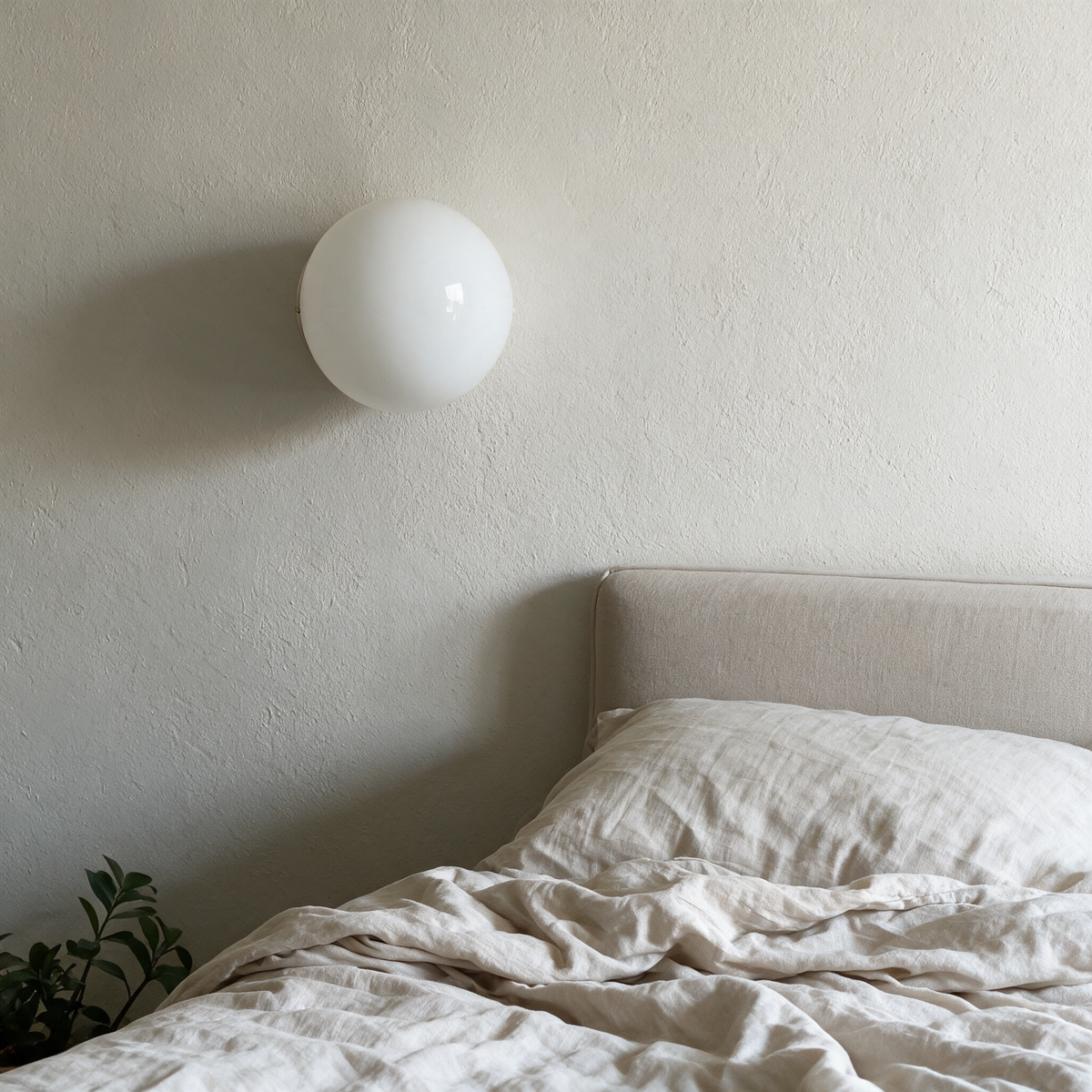 Wandleuchte als Schlafzimmer-Akzent, Tageslicht